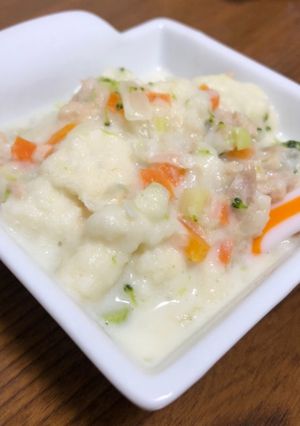 【離乳食中期】ミルクパン粥-レシピのメイン写真