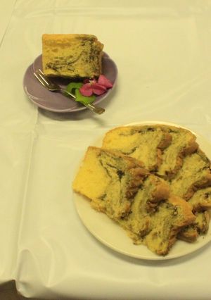 イカスミマーブルシフォンケーキ-レシピのメイン写真