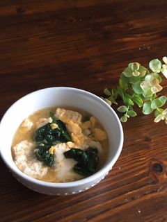 ほうれん草と豆腐♡白だしスープ-レシピのメイン写真