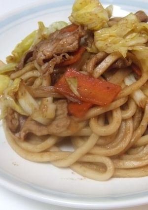 にんにく好きにはたまらない❤焼きうどん-レシピのメイン写真