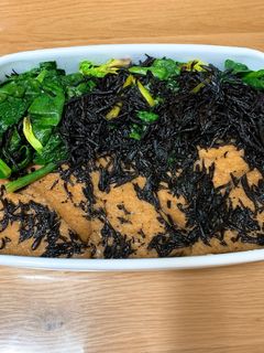 ほうれん草と絹揚げとひじきの煮びたし-レシピのメイン写真