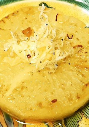 じゃこにんにくバター醤油の大根ステーキ　-レシピのメイン写真