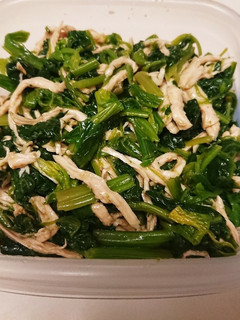 ほうれん草と鶏むね肉で常備菜♪-レシピのメイン写真