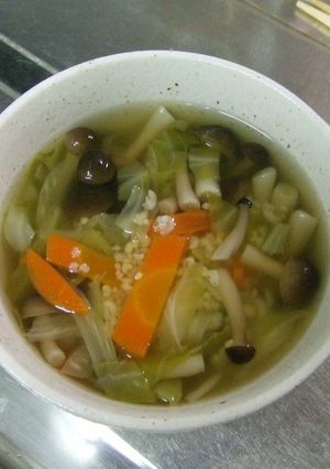 雑穀入り和風野菜スープ-レシピのメイン写真