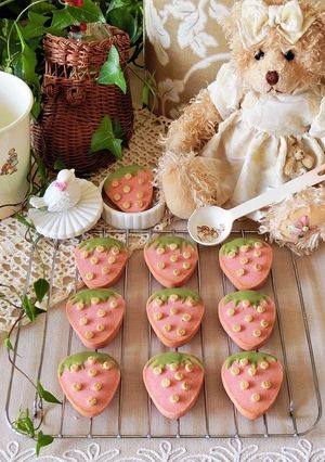 簡単♪いちごミルククッキー♡バレンタイン-レシピのメイン写真