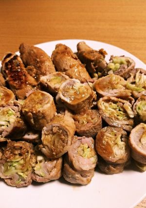 付け合わせ巻いちゃた～生姜焼き-レシピのメイン写真