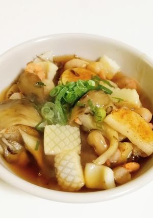 日々薬膳★長芋と魚介の出汁醤油あんかけ-レシピのメイン写真