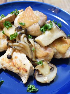 鶏肉ときのこのバタポン炒め-レシピのメイン写真