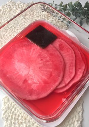 赤カブ 千枚漬け　リンゴ酢漬け-レシピのメイン写真