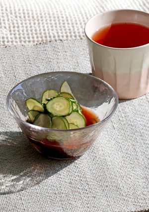 塩 赤しそルイボスティーの浅漬け-レシピのメイン写真