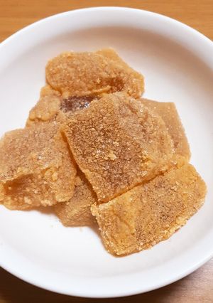 ダイエット中に！麦茶のオオバコわらび餅-レシピのメイン写真