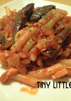 ベーコンと茄子のトマトパスタ-レシピのメイン写真