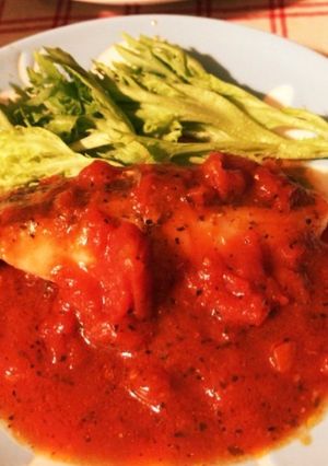 ワンパンで！鱈のソテー♪トマトソース-レシピのメイン写真