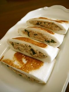 はんぺんのツナと大葉のはさみ焼き♪-レシピのメイン写真