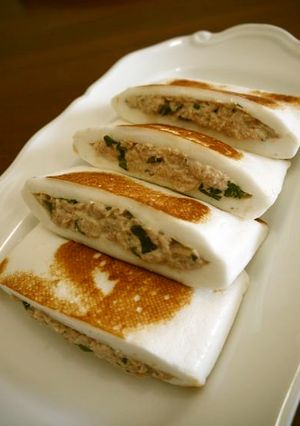 はんぺんのツナと大葉のはさみ焼き♪-レシピのメイン写真