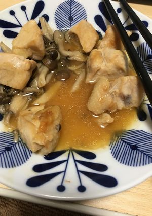 鶏胸肉ぶなしめじ酒蒸し-レシピのメイン写真