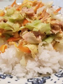 ツナキャベ卵丼-レシピのメイン写真