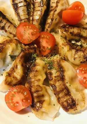 レトルト●オリーブオイルで焼き餃子&タレ-レシピのメイン写真