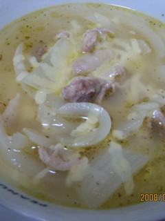 玉ねぎ&鶏肉のスープ-レシピのメイン写真