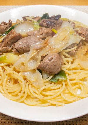 マグロのあらと下仁田ねぎのパスタ-レシピのメイン写真