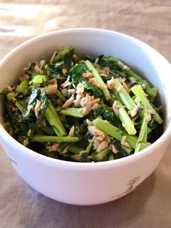 だいこん葉とツナ缶の炒め煮-レシピのメイン写真