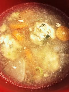 業務スーパー姜葱醤で!鶏団子みぞれスープ-レシピのメイン写真