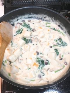 おもちと野菜のクリーム煮-レシピのメイン写真