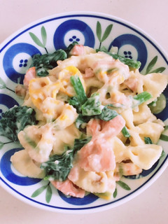 魚肉ソーセージとしいたけのクリームパスタ-レシピのメイン写真