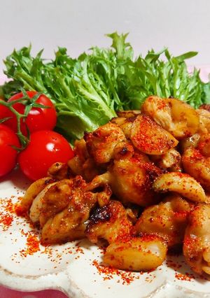 鶏かた肉のにんにく炒め【減塩】-レシピのメイン写真