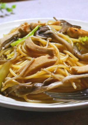 高野豆腐と舞茸のヴィーガンスパゲッティ-レシピのメイン写真