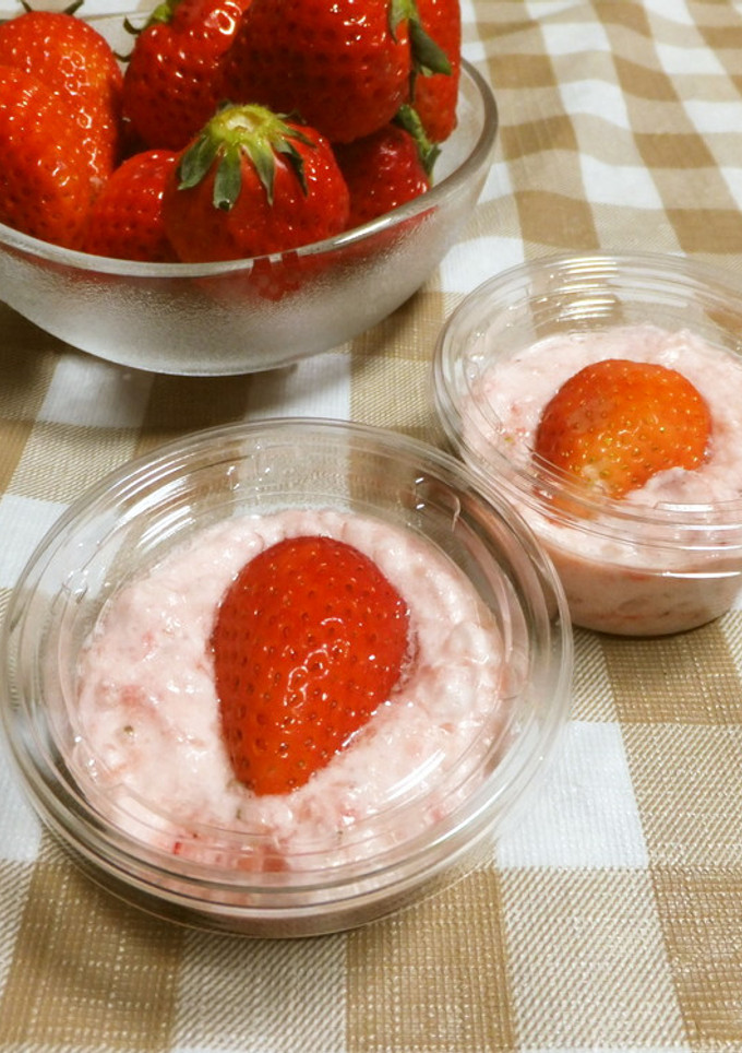 いちごの寒天ムース-レシピのメイン写真