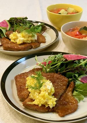 豚の味噌照り焼き（シニア向け）-レシピのメイン写真