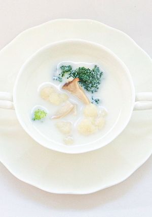 ブロッコリーとカリフラワーのミルクスープ-レシピのメイン写真