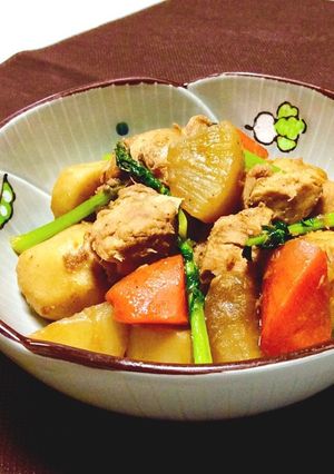 フライパンで●大根・里芋とツナの味噌煮-レシピのメイン写真