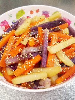 にんじんとじゃがいものカラフル塩きんぴら-レシピのメイン写真