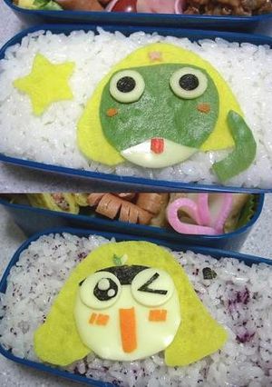 お弁当用シートで☆ケロロ軍曹弁当♪-レシピのメイン写真