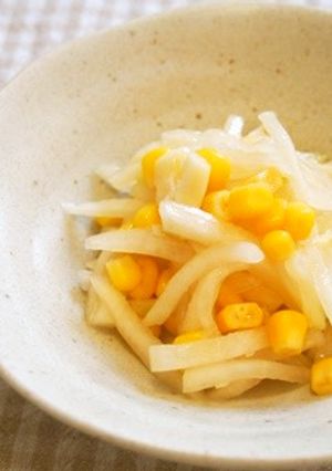 大根とコーンのナムル♪コーンの甘さが美味-レシピのメイン写真