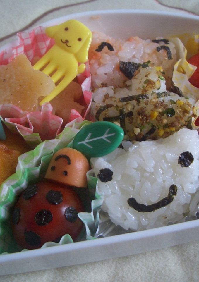 キャラ弁　簡単　てんとう虫-レシピのメイン写真