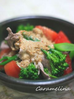 豚しゃぶのごまドレサラダ-レシピのメイン写真