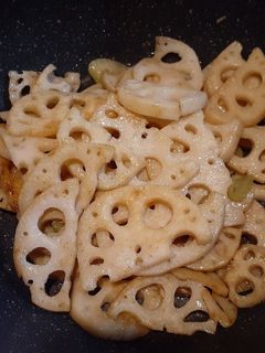 蓮根のニンニク炒めヾ(o´∀`o)ノ-レシピのメイン写真