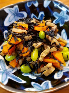 ひじきと細切り高野豆腐の煮物♪-レシピのメイン写真
