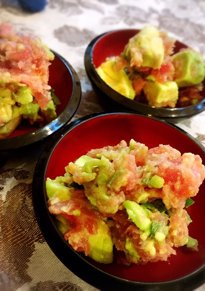 隠し味はダシ♪アボカドとマグロの和え物-レシピのメイン写真