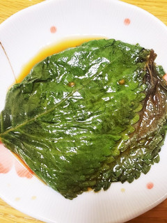 エゴマの葉の醤油漬け-レシピのメイン写真