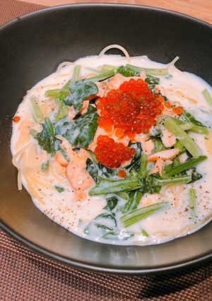 わたしのサーモンクリームパスタ-レシピのメイン写真