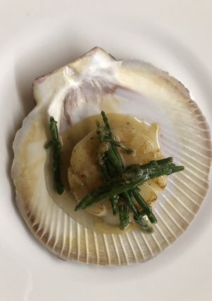帆立とシーアスパラガスの前菜-レシピのメイン写真