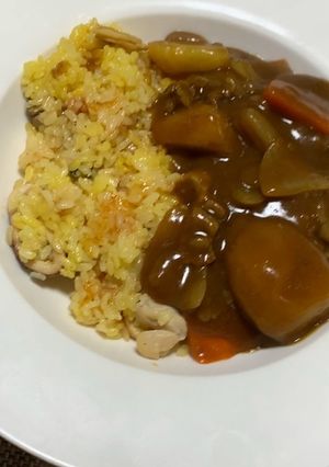 ちょっと贅沢パエリアカレー-レシピのメイン写真