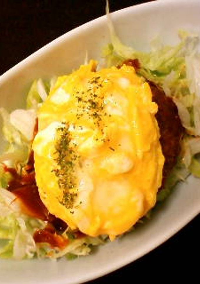 とろとろ卵の煮込みハンバーグ丼-レシピのメイン写真