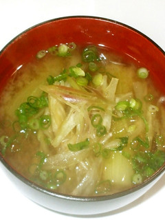 風邪に♪みょうがと茄子の味噌汁簡単-レシピのメイン写真