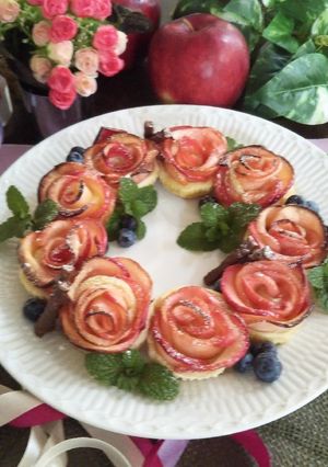 アップルローズパイ-レシピのメイン写真