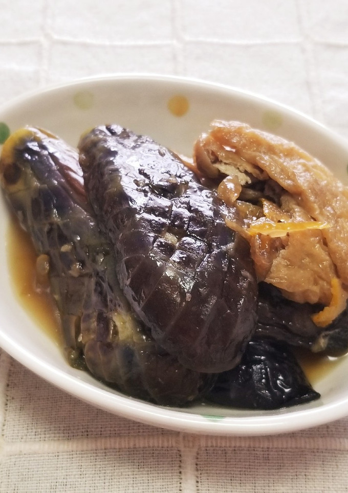 めんつゆとゆず茶で♪茄子と油揚げの煮浸し-レシピのメイン写真